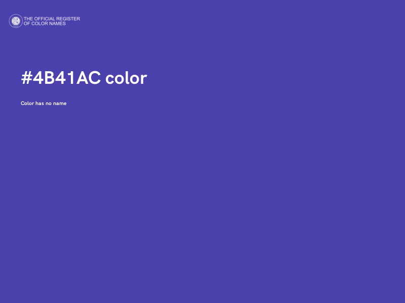 #4B41AC color image