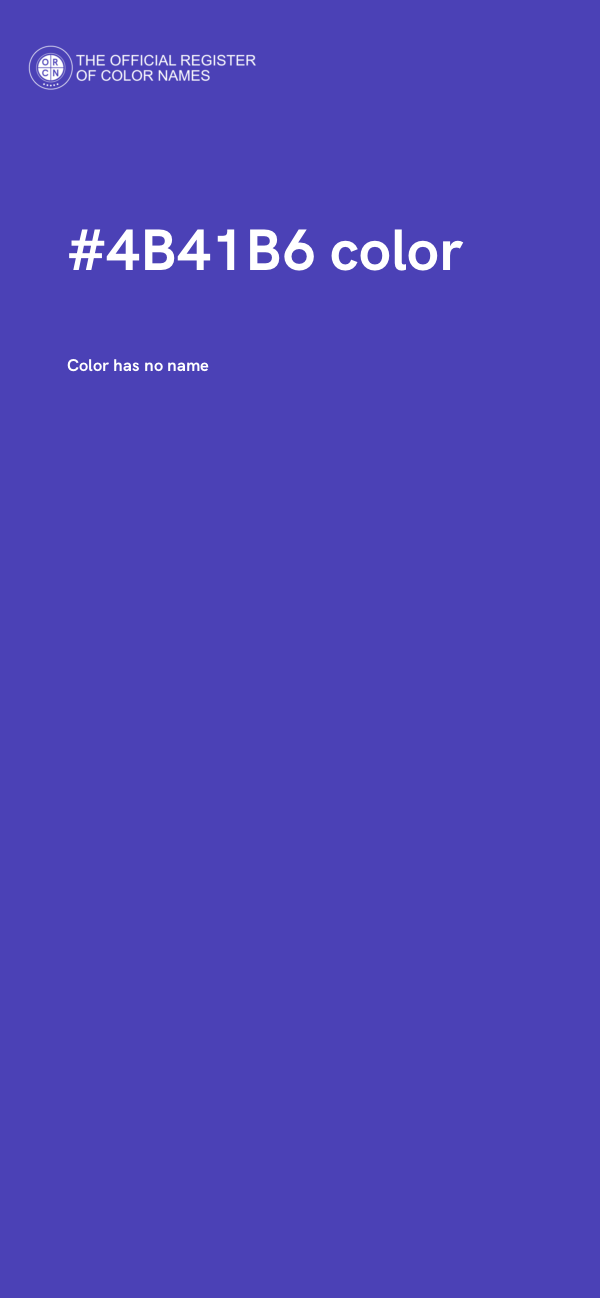 #4B41B6 color image