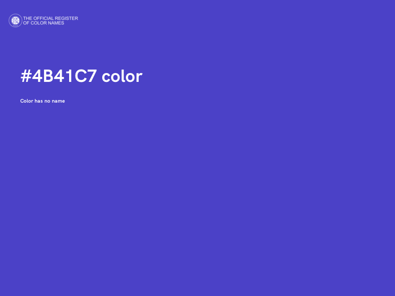#4B41C7 color image