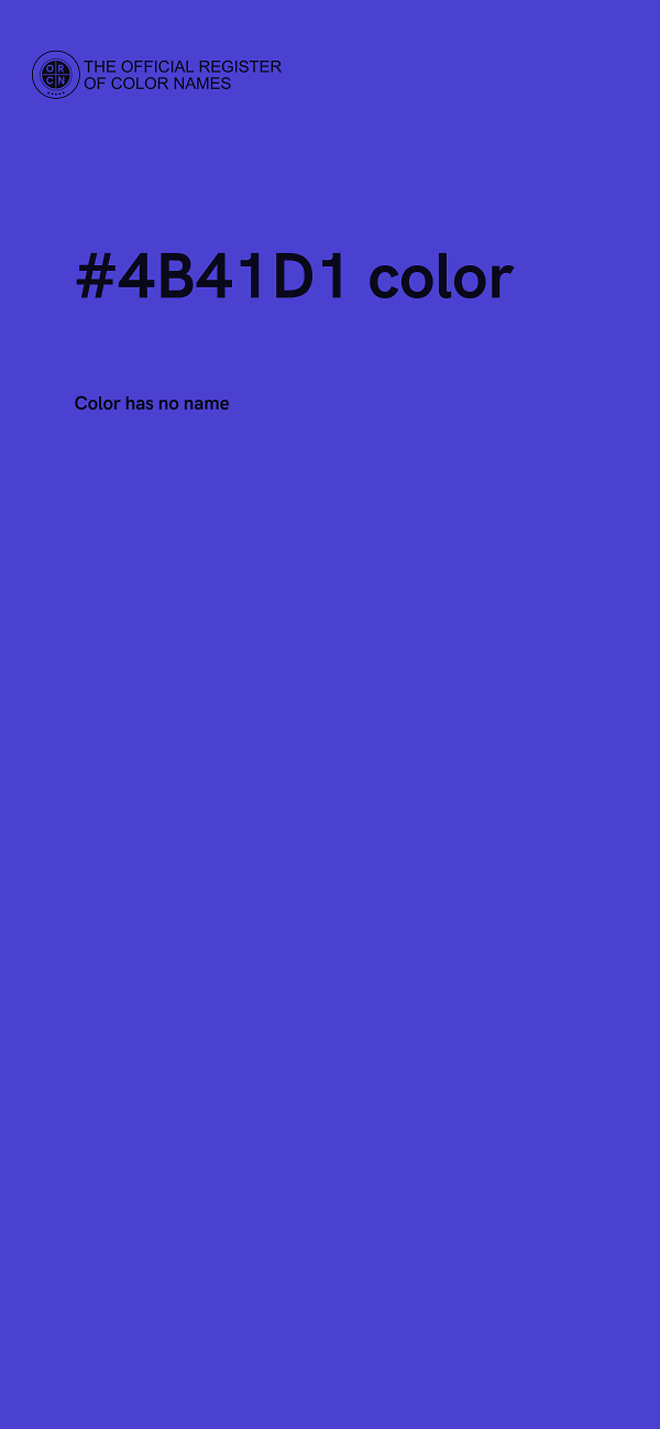 #4B41D1 color image