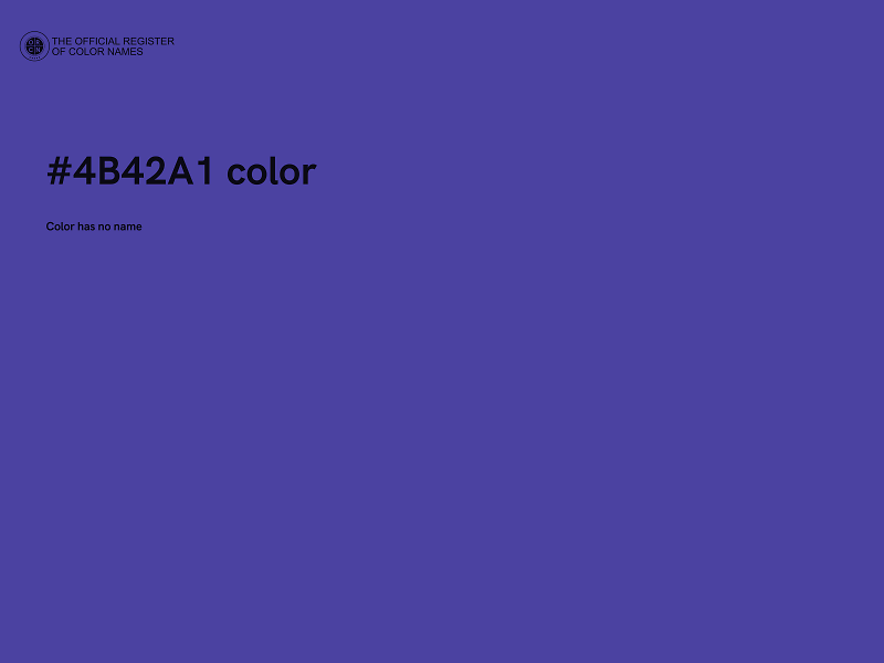 #4B42A1 color image