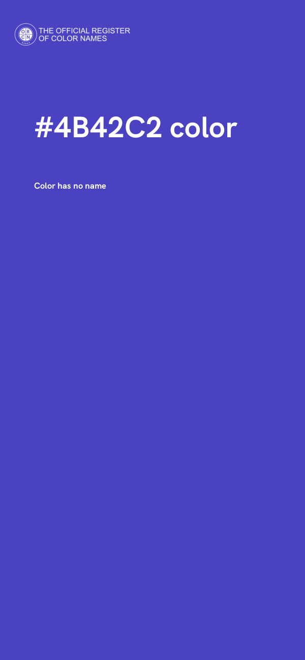 #4B42C2 color image