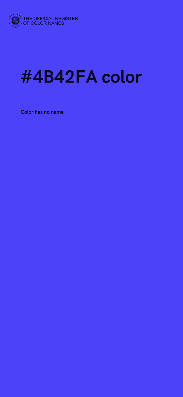 #4B42FA color image