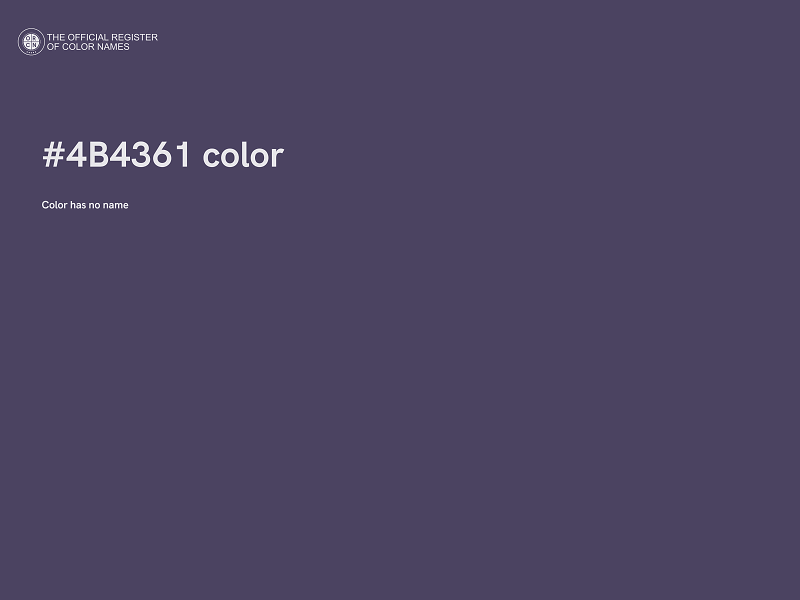 #4B4361 color image