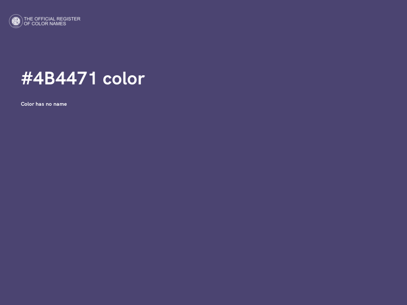 #4B4471 color image