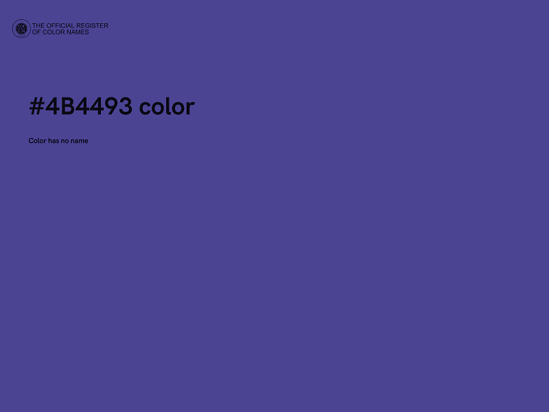 #4B4493 color image