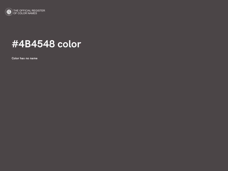 #4B4548 color image