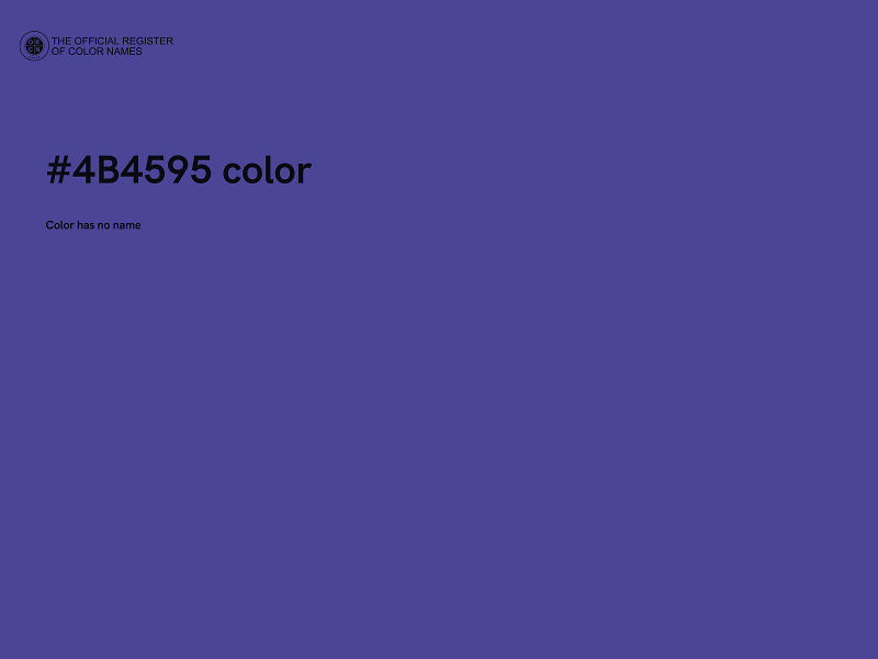 #4B4595 color image