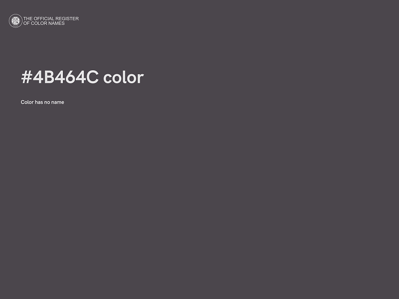 #4B464C color image