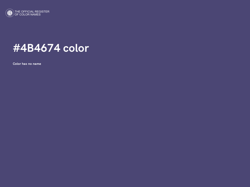 #4B4674 color image