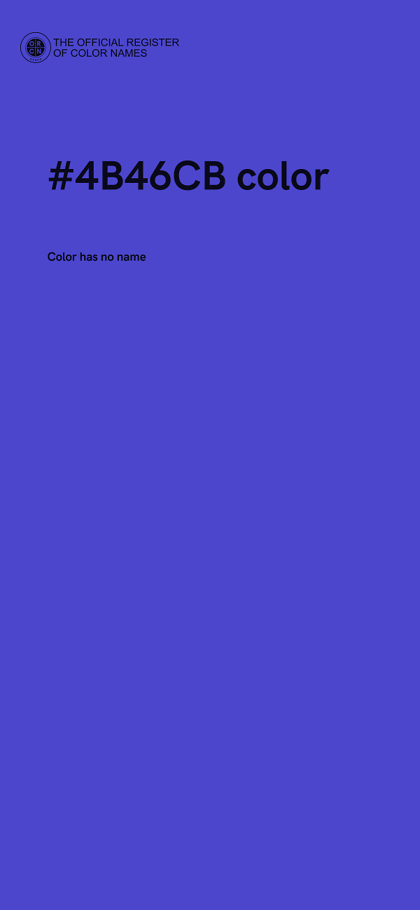 #4B46CB color image