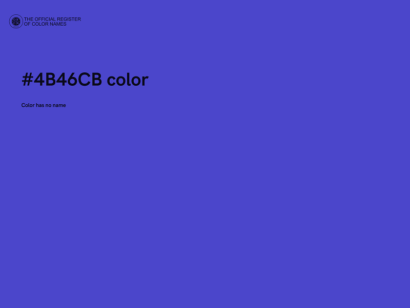 #4B46CB color image