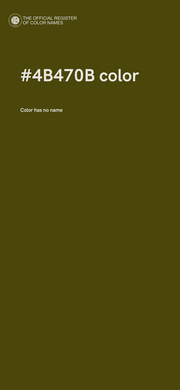 #4B470B color image