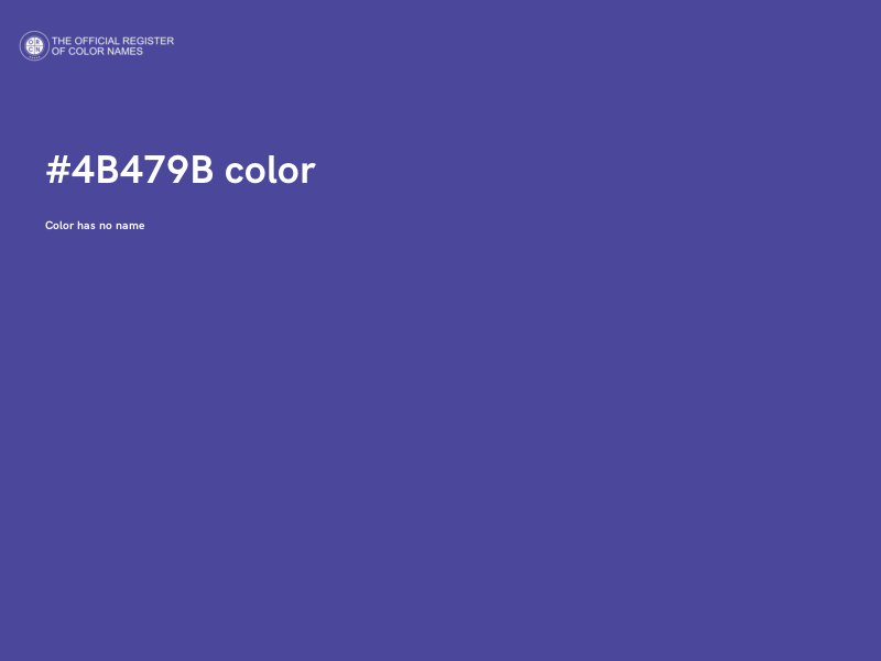 #4B479B color image
