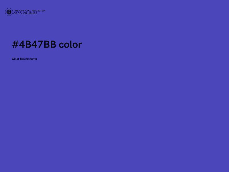 #4B47BB color image