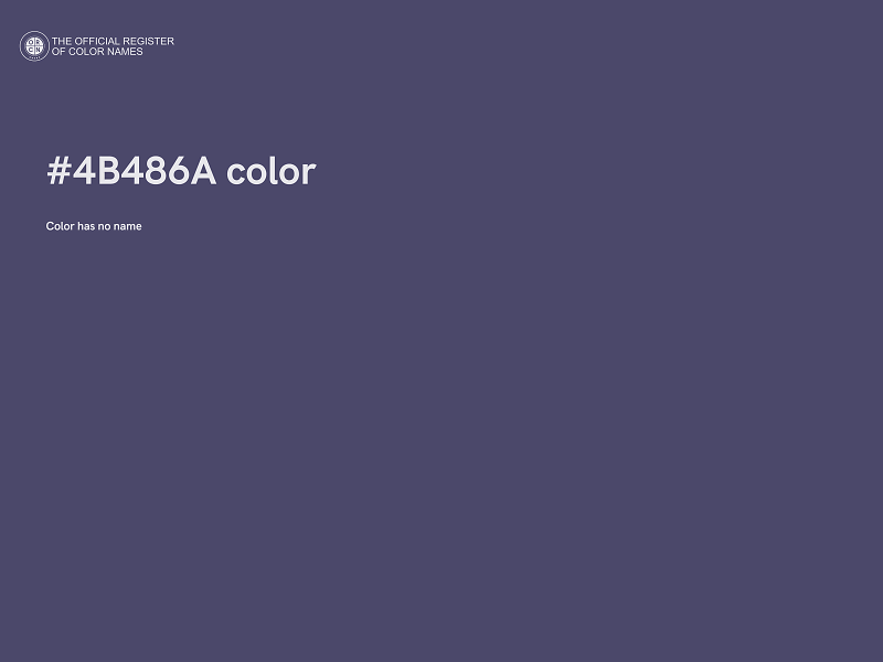 #4B486A color image