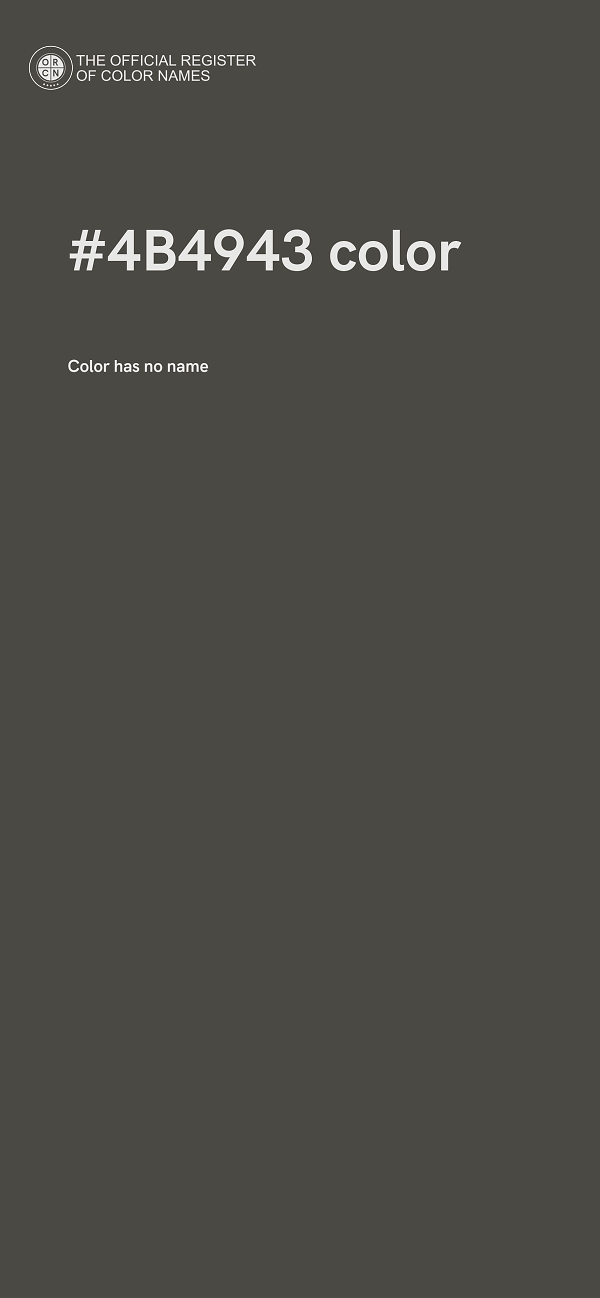 #4B4943 color image