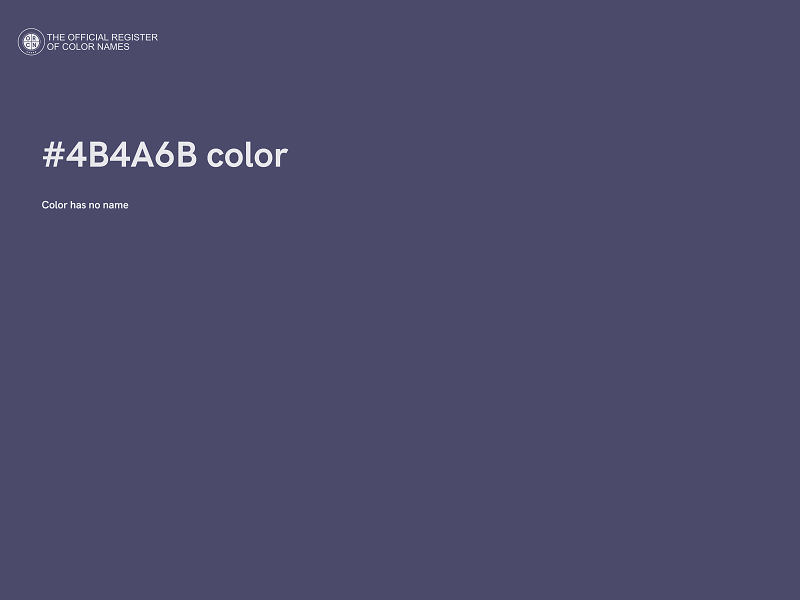 #4B4A6B color image