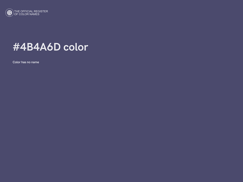 #4B4A6D color image