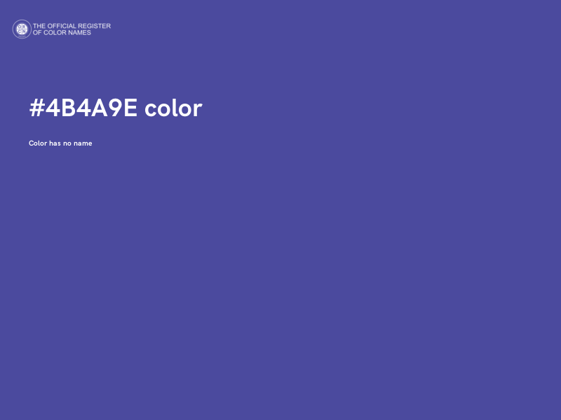 #4B4A9E color image