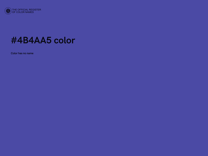 #4B4AA5 color image