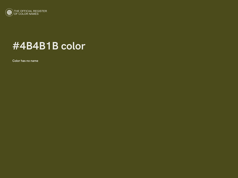 #4B4B1B color image