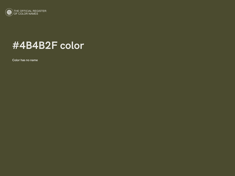 #4B4B2F color image