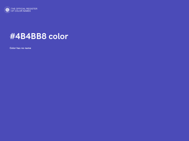 #4B4BB8 color image
