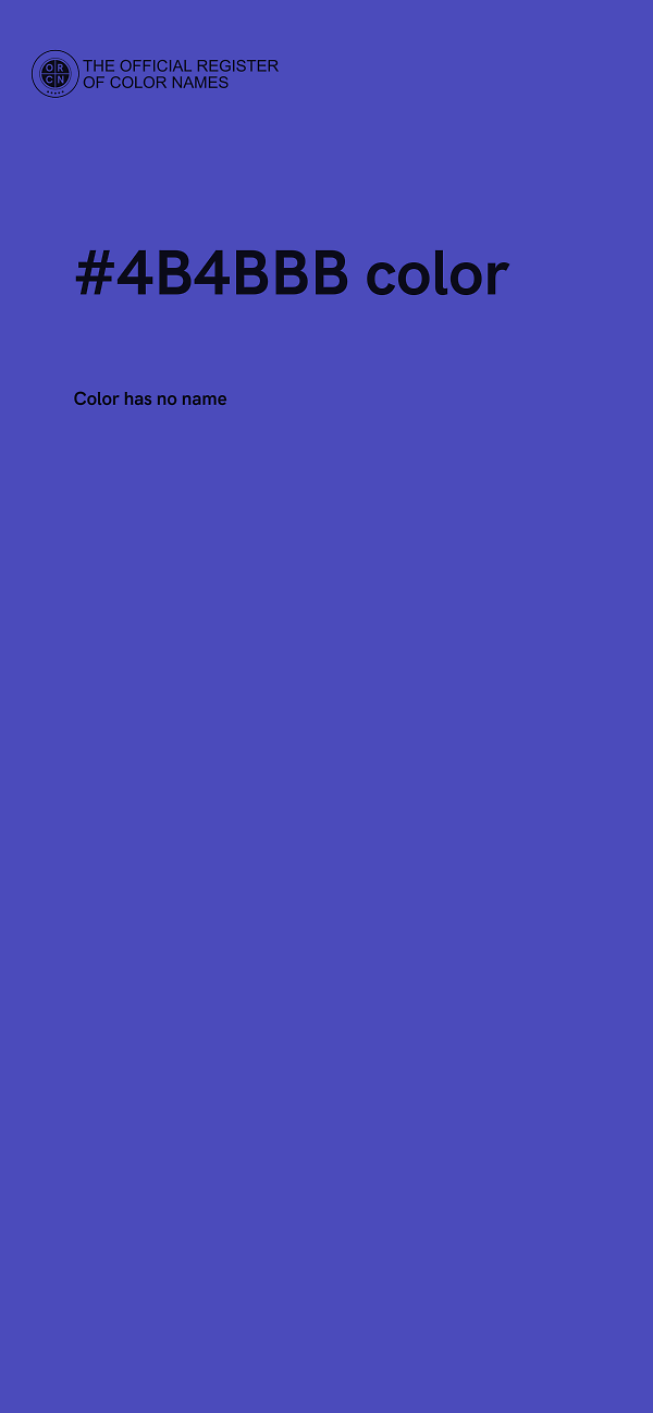 #4B4BBB color image