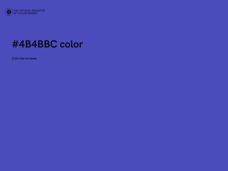 #4B4BBC color image