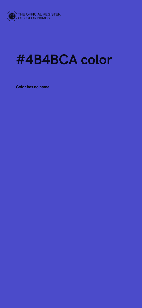 #4B4BCA color image