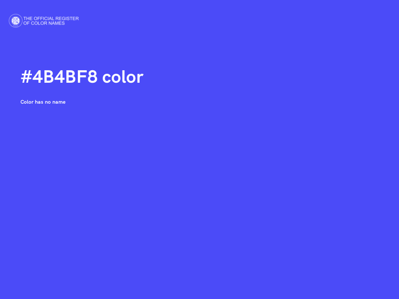 #4B4BF8 color image
