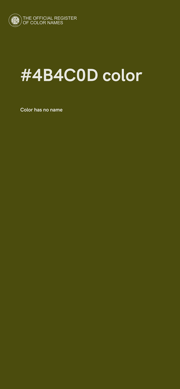 #4B4C0D color image