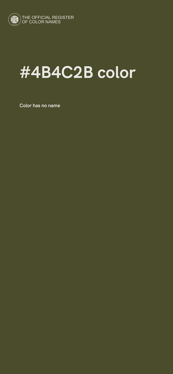 #4B4C2B color image
