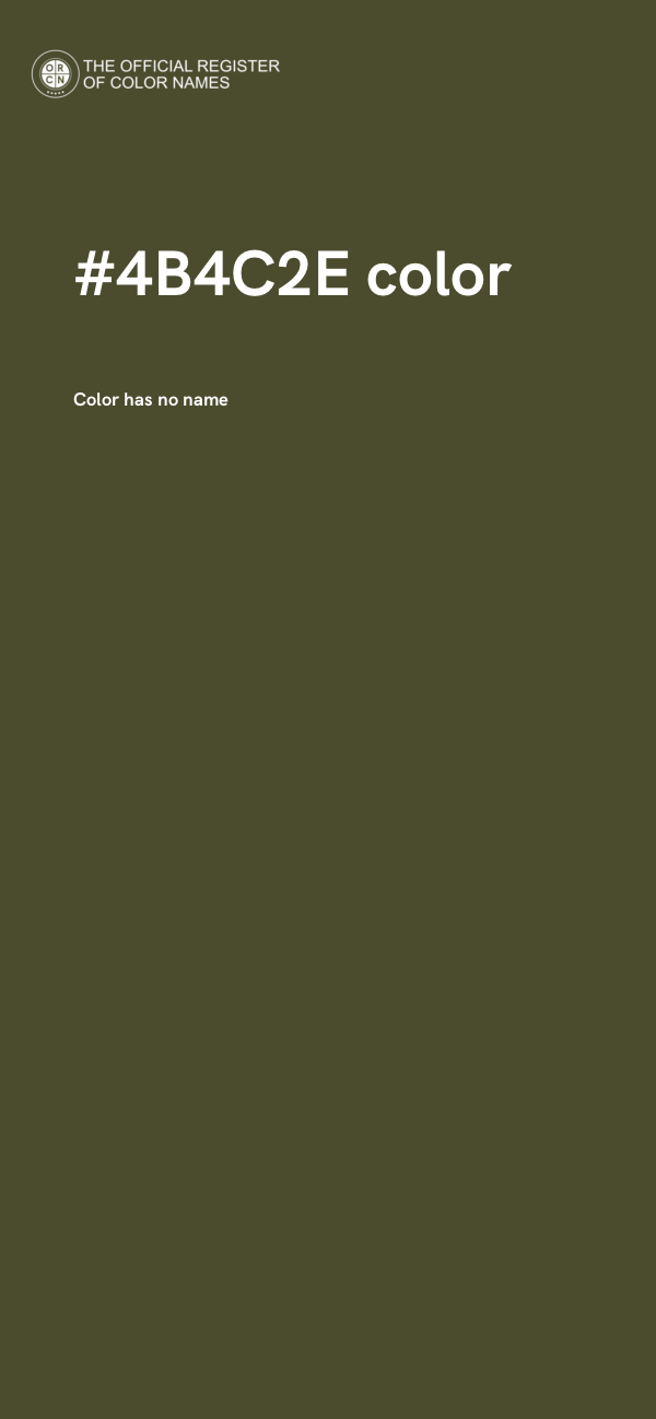 #4B4C2E color image