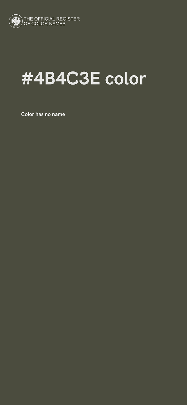 #4B4C3E color image