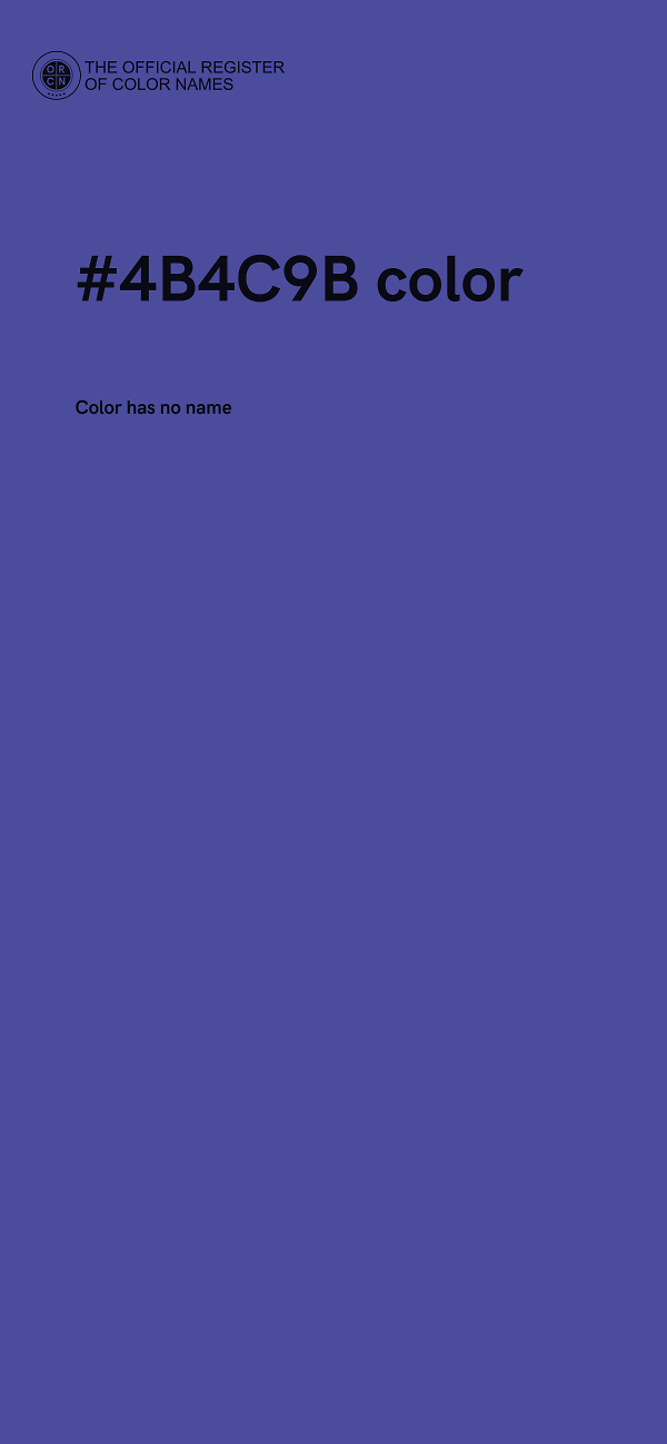 #4B4C9B color image