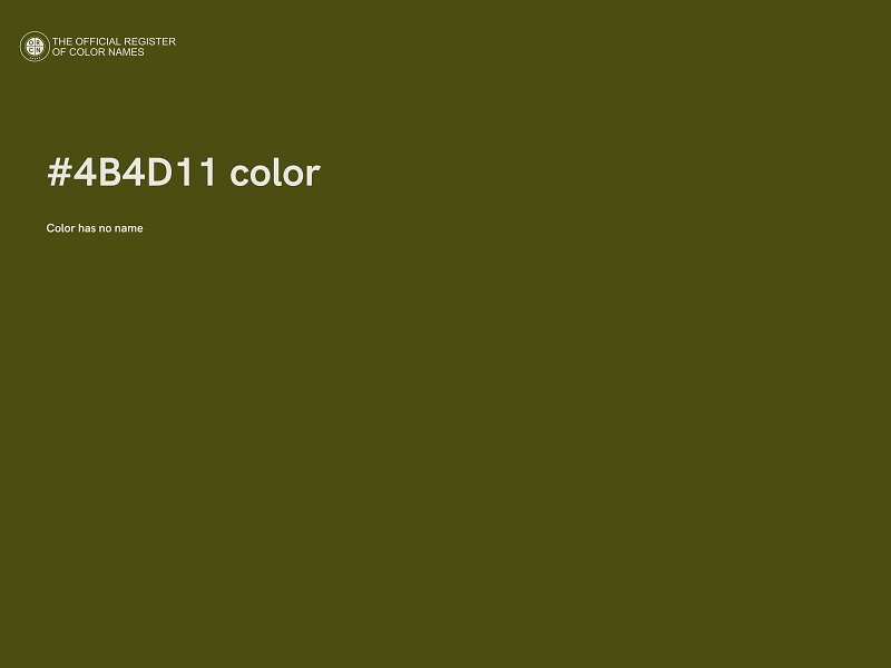 #4B4D11 color image