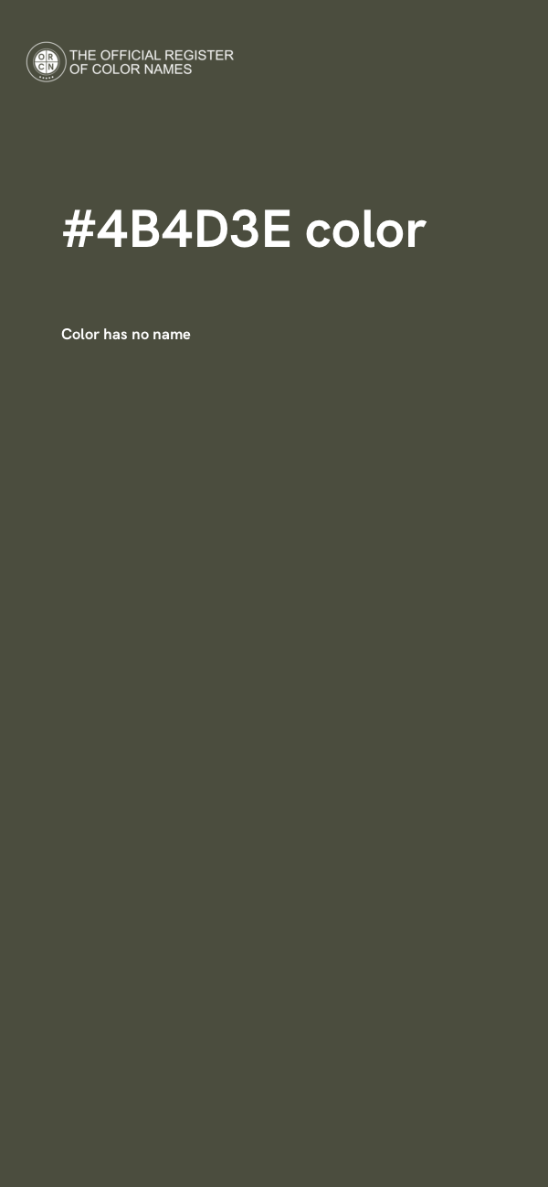 #4B4D3E color image