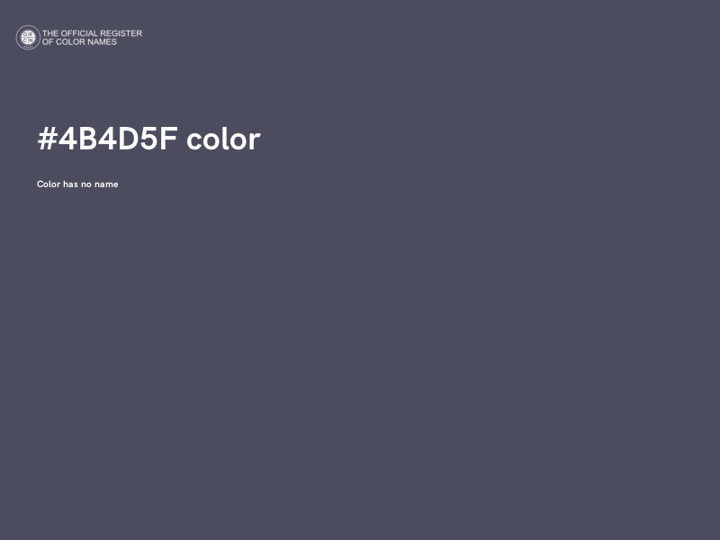 #4B4D5F color image