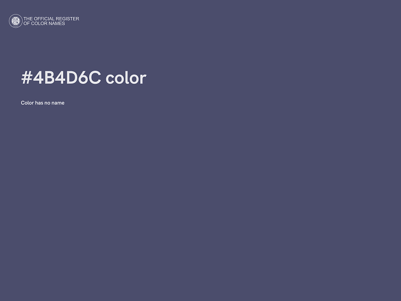 #4B4D6C color image