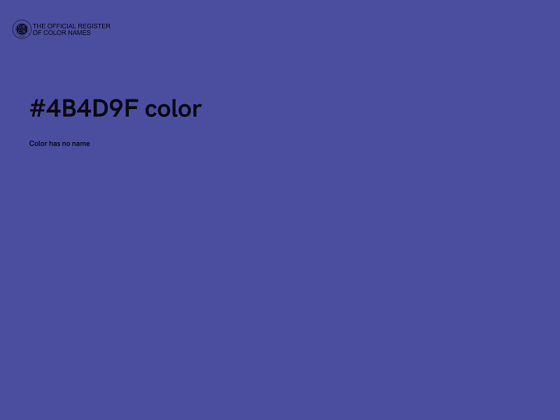 #4B4D9F color image