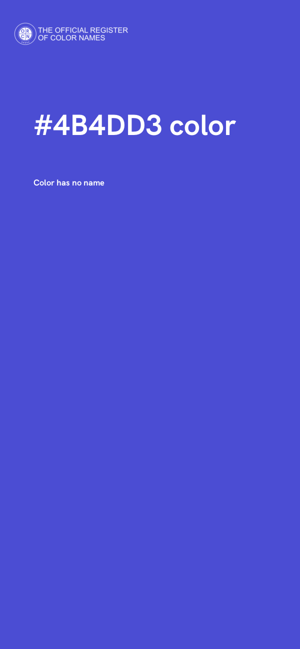 #4B4DD3 color image