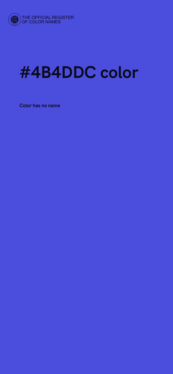 #4B4DDC color image