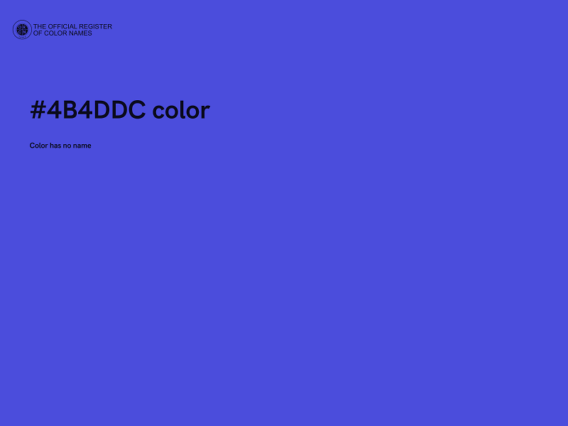 #4B4DDC color image