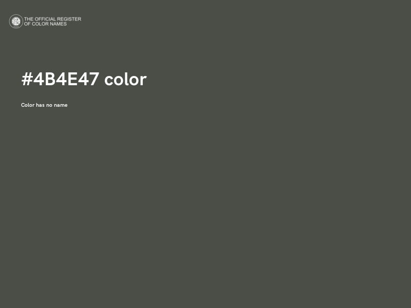 #4B4E47 color image