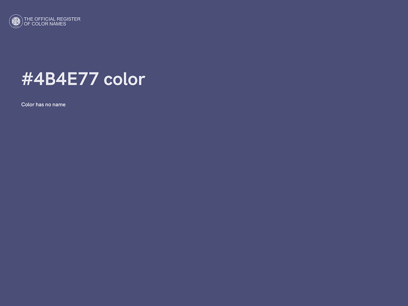 #4B4E77 color image