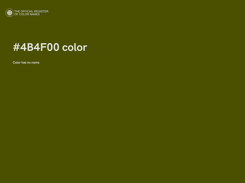 #4B4F00 color image