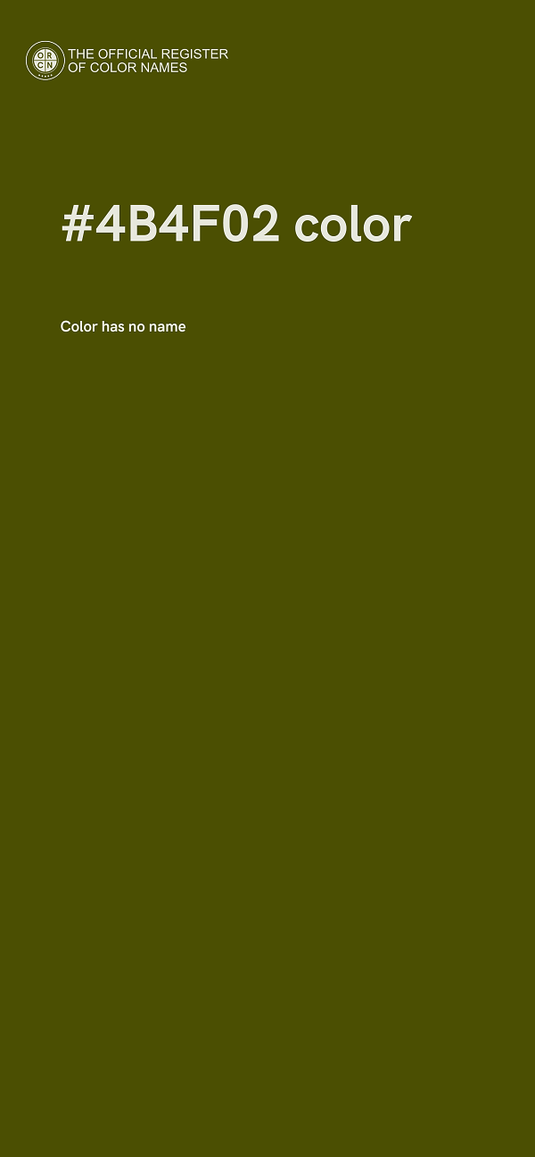 #4B4F02 color image