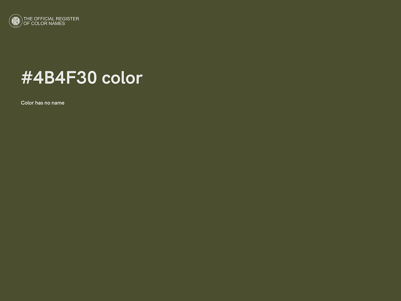 #4B4F30 color image